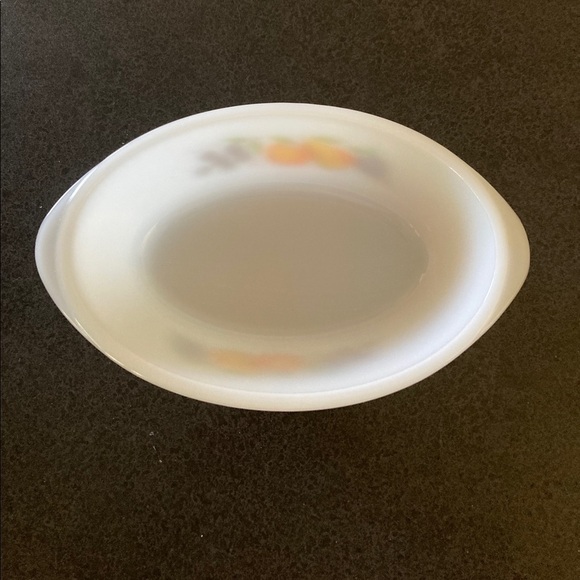 Fire King, Gay Fad, Casserole Dish, Hand Painted With a Lid - Picture 3 of 5